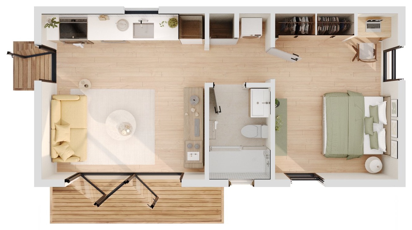 Model 1 floor plan