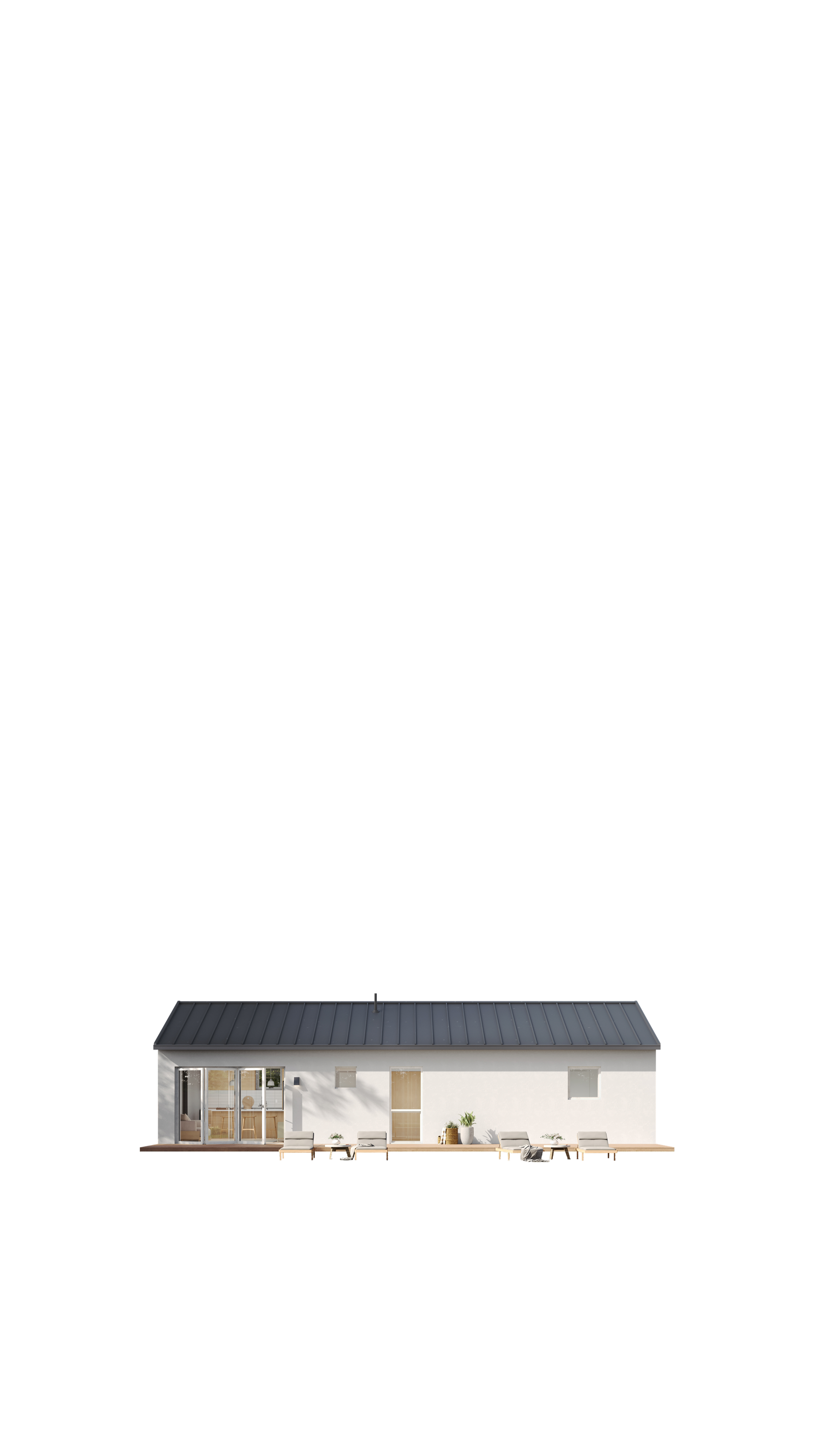 Buildoly Model 3 ADU exterior, Luxe finish